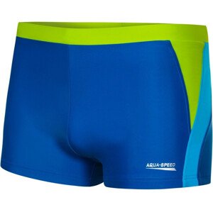 AQUA SPEED Plavecké šortky Dario Modrý/zelený vzor 28 XXL