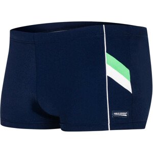 AQUA SPEED Plavecké šortky Ricardo Navy Blue/White/Green Pattern 04 XXL