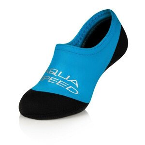AQUA SPEED Ponožky na plavání Neo Blue/Black Pattern 01 28-29