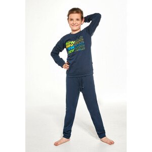 Chlapecké pyžamo YOUNG BOY DR 267/151 NEW YORK tmavě modrá 164