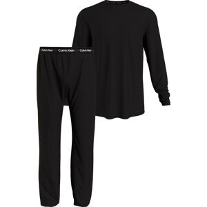 Spodní prádlo Pánské pyžamo L/S PANT SET 000NM2543EUB1 - Calvin Klein