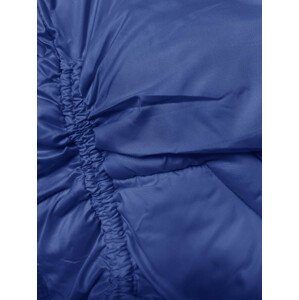 Dámská bunda v chrpové barvě pro přechodné období s károvanou podšívkou (842) odcienie niebieskiego XXL (44)