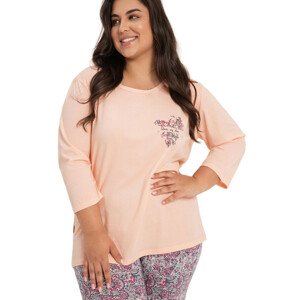 Dámské pyžamo 3017 Melissa - TARO růžová 5XL
