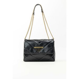 Monnari Bags Prošívaná dámská kabelka s klopou černá OS