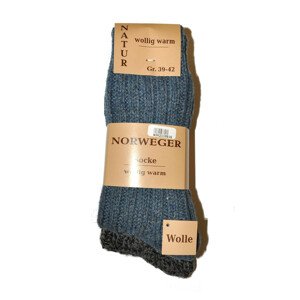 Pánské ponožky WiK art.21108 Norweger Socke A'2 grafitové džíny 43-46