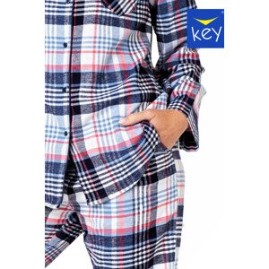 Dámské pyžamo LNS 454 B23 - Key modro-bílo-červená M