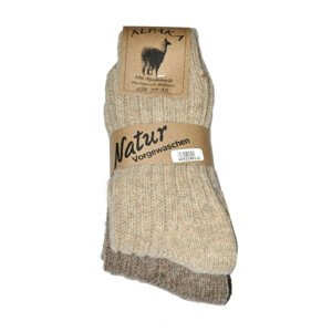 Pánské ponožky WiK 21901 Alpaka Wolle A'2 béžová melanž 43-46