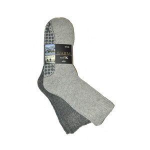 Pánské ponožky WiK 21463 Warm Sox ABS A'2 39-46 černo-černá 39-42
