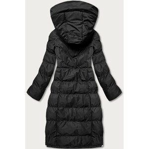 Delší černá dámská zimní bunda (5M736-392) odcienie czerni L (40)