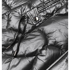 Černá vypasovaná dámská zimní bunda (16m9051-392) černá L (40)