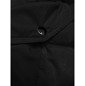 Černá péřová dámská zimní bunda (2M-007) odcienie czerni M (38)