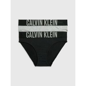 Dívčí kalhotky 2 Pack Girls Bikini Briefs Intense Power G80G800153029 šedá/černá- Calvin Klein 12-14