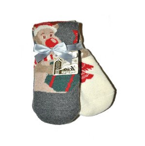 Dámské ponožky WiK 37894 Winter Wonder Land A'2 krémově šedá melanž 35-38