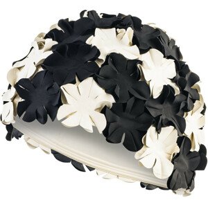 Dámská plavecká čepice Bloom Black/White Pattern 04 - AQUA SPEED UNI