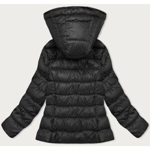 Černá prošívaná dámská zimní bunda (YP-22075-1) odcienie czerni XXL (44)