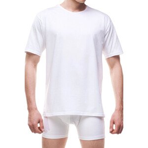 Pánské tričko 202 Authentic new plus white - CORNETTE Bílá 4XL