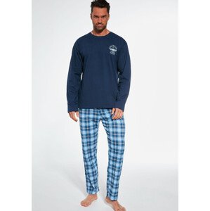 Pánské pyžamo Cornette 124/242 Tm. modrá M
