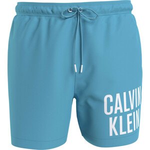 Pánské plavky Medium Drawstring Swim Shorts Intense Power KM0KM00794CU8 modrá - Calvin Klein L