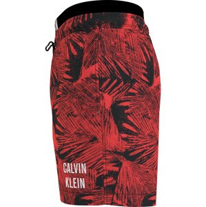 Pánské plavky Tkaný spodní díl MEDIUM DOUBLE WB-PRINT KM0KM008820KP - Calvin Klein XL
