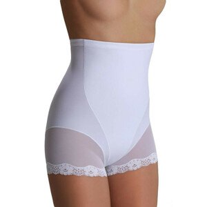 Stahovací kalhotky s krajkou Violetta bílé bílá XL
