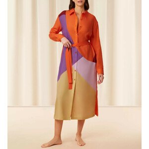 Dámský župan Thermal MyWear Maxi Dress - MULTI-COLOUR - vícebarevný M023 - TRIUMPH MULTI-COLOUR 36