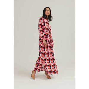 Benedict Harper šaty Helen růžový vzor M/L
