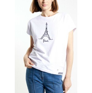 Monnari Trička Dámské tričko s potiskem Paris White S