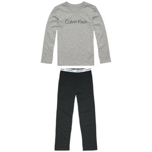 Chlapecké pyžamo Boys Pyjama Set Modern Cotton B70B700052044 šedá/černá - Calvin Klein 12-14