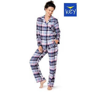 Dámské pyžamo LNS 454 B23 MODRO-ČERVENÁ L