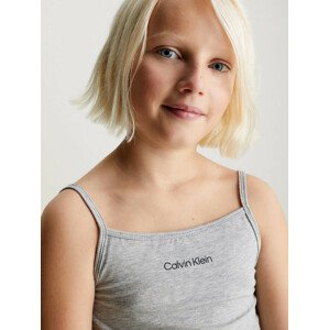 Dívčí tílko 2 Pack Girls Tank Tops Modern Cotton G80G8006520UD šedá/černá - Calvin Klein 10-12