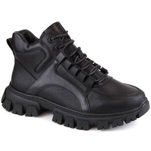 Dámské zateplené boty na platformě W SK417 černé - Sergio Leone 38