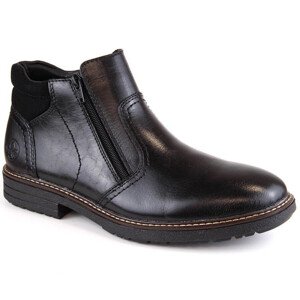 Pánské kožené vysoké boty M RKR621 černé - Rieker 42