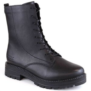 Dámské kožené pohodlné zateplené boty Remonte W RKR622 black - Rieker 39