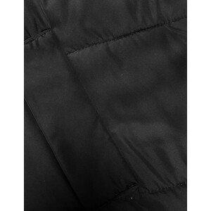 Černá dámská zimní bunda s kapucí (5M732-392) odcienie czerni M (38)
