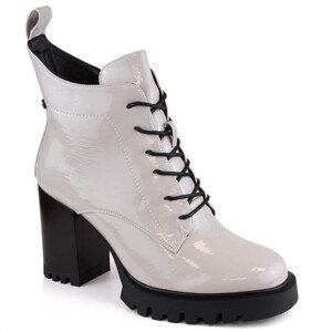 Zateplené boty na jehlovém podpatku D&A S.Barski Premium Collection W OLI234A šedá 37