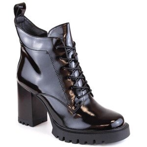 Zateplené boty na jehlovém podpatku D&A S.Barski Premium Collection W OLI234B černá 41