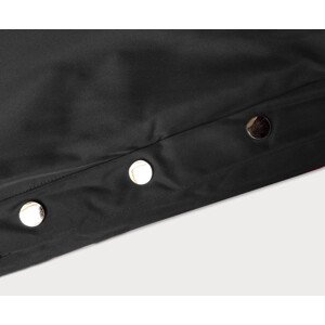 Černá dámská bunda parka s kožešinou (5M3180-392) odcienie czerni S (36)