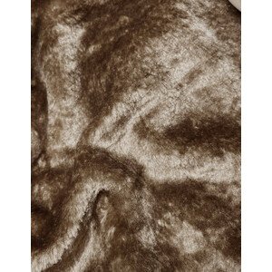 Dlouhá dámská zimní bunda ve velbloudí barvě (V725) Béžová XXL (44)