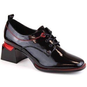 Filippo W PAW469 černá lakovaná kožená bloková obuv 40