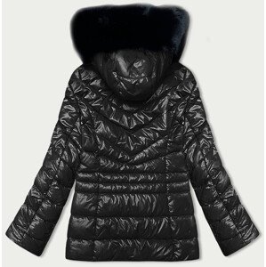 Černá dámská prošívaná zimní bunda (V775) odcienie czerni XXL (44)