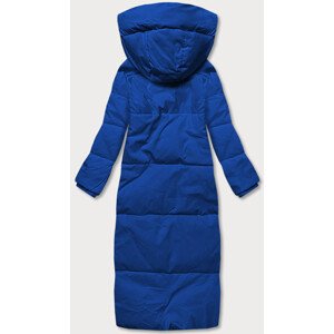 Světle modrá dlouhá dámská zimní bunda (AG3-3031) Modrá L (40)