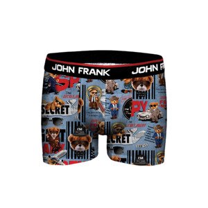 Pánské boxerky John Frank JFBD355 Modrá XL