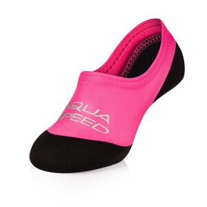 AQUA SPEED Ponožky na plavání Neo Pink/Black Pattern 03 36-37