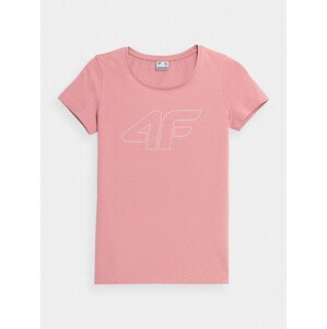 Dámské tričko s potiskem 4FSS23TTSHF583-56S světle růžové - 4F L
