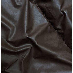 Hnědá dámská zimní bunda s látkovou kapucí (B8213-14) odcienie brązu S (36)