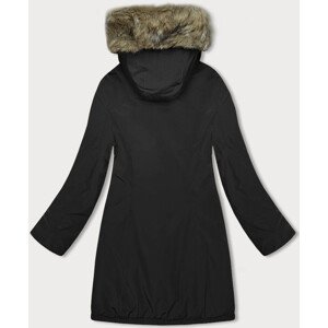 Černá dámská zimní bunda (M-R45) odcienie czerni 3XL