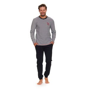 Pánské pyžamo 5234 - Doctornap černo-bílá XL
