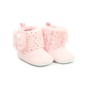 Yoclub Dětské dívčí boty OBO-0020G-4600 Powder Pink 0-6 měsíců