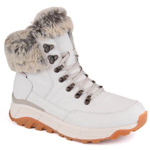 Kožené nepromokavé zateplené boty Rieker W RKR627B white 37