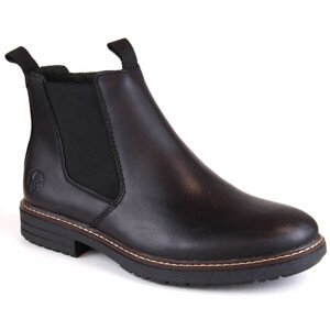 Kožené pohodlné zateplené boty Rieker M RKR634 black 40
